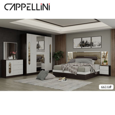 غرفة نوم بتصميم عصري مجموعات أثاث MDF Board Glass إكسسوارات عالية الجودة