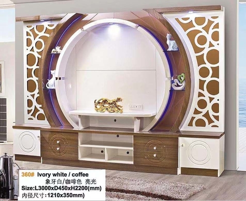 أسود Armoire ارفع خزانة تلفزيون أوتوماتيكية رفع نهاية بيضاء مخفية منبثقة خزانة تلفزيون