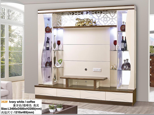أسود Armoire ارفع خزانة تلفزيون أوتوماتيكية رفع نهاية بيضاء مخفية منبثقة خزانة تلفزيون