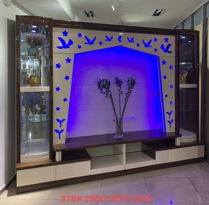 أسود Armoire ارفع خزانة تلفزيون أوتوماتيكية رفع نهاية بيضاء مخفية منبثقة خزانة تلفزيون