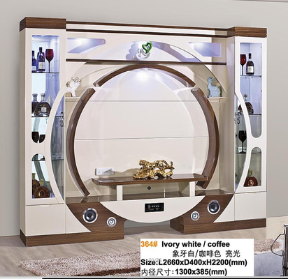 أسود Armoire ارفع خزانة تلفزيون أوتوماتيكية رفع نهاية بيضاء مخفية منبثقة خزانة تلفزيون