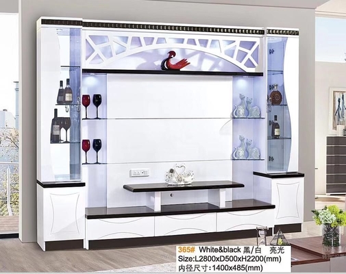 أسود Armoire ارفع خزانة تلفزيون أوتوماتيكية رفع نهاية بيضاء مخفية منبثقة خزانة تلفزيون