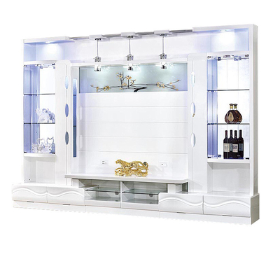 غرفة المعيشة الحديثة التلفزيون تقف Bunnings الأبواب Bifold Bookshelf MDF Board French TV Cabinet