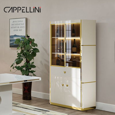 تصميم حديث المطبخ الدرج بوفيه مجلس الوزراء غرفة الطعام المنزل الأثاث الرفاهية التخزين الدرج الخشبي مع المرآة