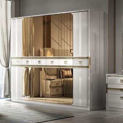 مجموعات غرف نوم فاخرة من الخشب على الطراز التركي بحجم كينغ، سرير مزدوج مبطن، غرفة نوم بإطار خشبي حديث، مجموعة أثاث غرفة نوم منزلية كاملة