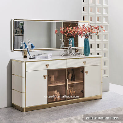 طقم طاولة طعام فاخرة حديثة بيضاء 6 مقاعد أثاث غرفة طعام خشبية مجموعة طاولة طعام كاملة بإطار خشبي 4 كراسي