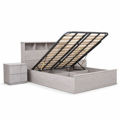 غرف نوم كاملة حديثة غرف نوم رئيسية حجم الملك سرير فندق مزدوج مخزن منزلي إطار خشبي صلب مجموعة أثاث غرف نوم فاخرة