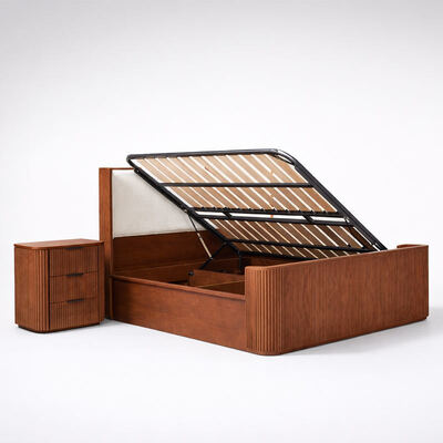 غرف نوم حديثة من الخشب الصلب حجم الملك غرف نوم مزدوجة غرف نوم رئيسية منزل تخزين إطار خشبي كامل مجموعة أثاث غرف نوم فاخرة