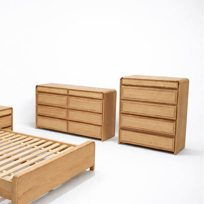 غرفة نوم أمريكية كلاسيكية من الخشب الصلب مجموعة كاملة من الحجم الملكي غرفة نوم مزدوجة غرفة منزلية حديثة أثاث غرفة نوم خشبية فاخرة