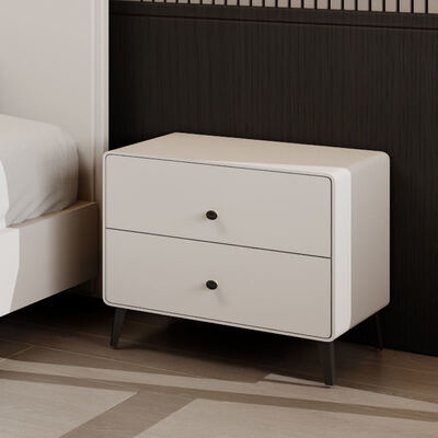 مجموعة غرف نوم خشبية ذات حجم ملكي مع تخزين ، تقدم أجواءً بسيطة مريحة لغرفة نوم حديثة فاخرة كاملة