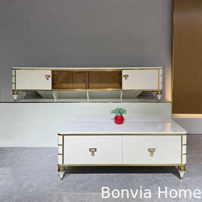 عالية الجودة الشمالية الأبيض الخشبية شاشة التلفزيون التخزين المنزل الأثاث الفندق الحديث الفاخرة MDF غرفة المعيشة تلفزيون خزانة