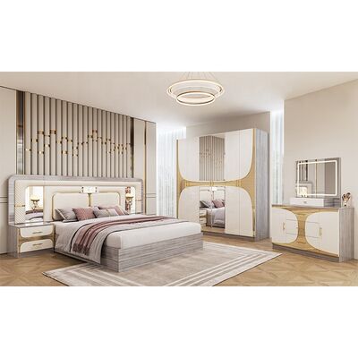 فوشان الجملة رخيصة تركية غرفة النوم المجموعات الملكي حجم إطار السرير الفاخرة غرفة المنزل جناح خشبية أثاث غرفة النوم الحديثة مجموعة