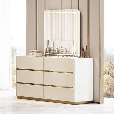 أماكن فاخرة خفيفة Meuble De Chambre أطقم غرف نوم كاملة حديثة أثاث خشبي إطار مزدوج فاخر طقم غرفة نوم بحجم كينغ