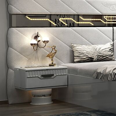 تصميم جديد كامل مجموعة غرف النوم الحديثة 5 قطع إطار خشبي مزدوج مزدوج كامل الحجم العصري الفاخر