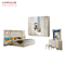 Home Hotel Cappellini White Wood Panel غرف النوم مجموعات OEM ODM