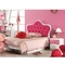 أثاث غرفة نوم بنات Cappellini مع مكتب سرير الأميرة الوردي 1280 * 2050mm