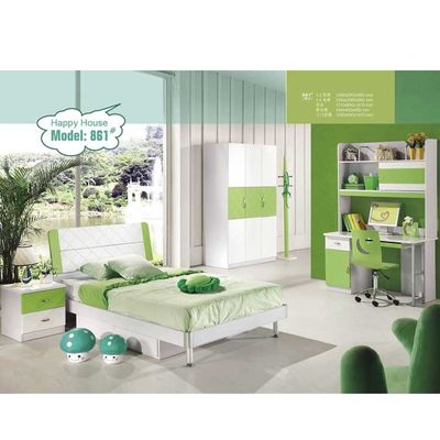 E1 MDF Cabrini Green Children غرف نوم مجموعات أثاث زوايا دائرية